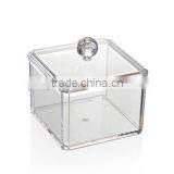 Clear PS Cotton Bud Storage Box Cosmetic Case Makeup Organizer thumbnail-2