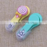 custom logo silicone / plastic nail clipper baby nail clipper fashion nail cutter                        
                                                Quality Choice