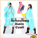 Fashionable coated rain poncho