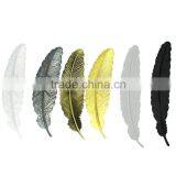 Wholesale Making Feather 3d Bookmarks With Silver Plated