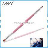 ANY Nali Art Beauty Care Wood Handle Art Brush Two-sides