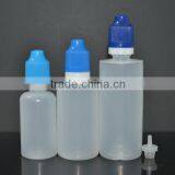2oz PE 60ml plastic bottle tamper proof for E-juice in stock
