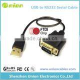 New USB to Serial Cable RS232 Com Port Cable thumbnail-1