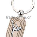 Wholesale High Quality Promotional Gymnastics Sports Metal Keychain/keyholder/keyring