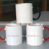 320ml Lip and Handle Colored Ceramic Sublimation Coated Mug thumbnail-1