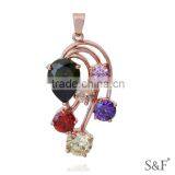 Q888139 Good Quality Wholesale Colored Zircon Africa Shaped Pendant thumbnail-1