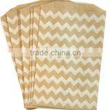 Ivory Cream and White Chevron Treat Favors Bags for Baked Treats thumbnail-1