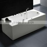 simple apron massage bathtub,rectangle pillow spa tub