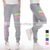 Custom women sport pants with zipper