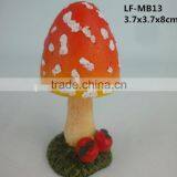 Garden Red Resin Mushroom Statues for Decor thumbnail-1