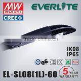 100lm/w 60w-80w Led Street Light With Epistar/CXA Chip