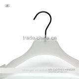 HH White Round Shoulder 17" Adult Man Woman Top Jacket Cloth Plastic Hangers thumbnail-3