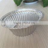 Recyclable Aluminum Foil Lunch Box With Foil Lids, Round Salad Container Takeaway thumbnail-3