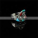 2016 New Design Plating Silver With Resin Diamond Ring thumbnail-2