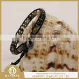 new fashion jewerly bracelet beads leather with crystal bead