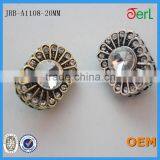 Wholesale High Quality Gold Shinning Alloy Rhinestone Button for Garment in Bulk thumbnail-2