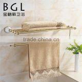 2015 BAOGELI 11720 Toilet Accessories Zine Alloy Gold Finishing Towel Shelf