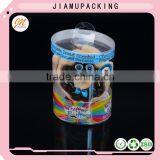 2016 Hot Sale Beautiful Clear Plastic Round Cylinder Gift Box Container With Sticker thumbnail-4