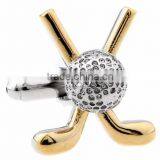 Customized Two Tone Novelty Fashion Jewelry Brass Cufflinks thumbnail-2