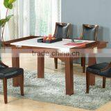 Solid Surface Dining Table / Black Dining Table Marble / Table Design in Restaurant thumbnail-4