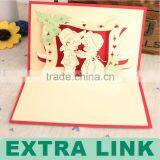 Wholesale Luxury Pop Up Hard Cover Wedding Invitations Card