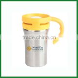 Auto mug with PP plastic handle Double Wall Stainless Steel Travel Mug