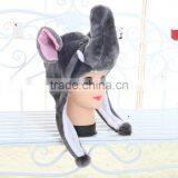 Customized Logo Plush Funny Kids Winter Animal Hat thumbnail-5