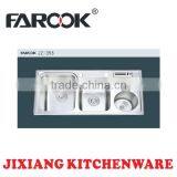 Double Bowl Stainless Steel Kitchen Dishwash Sink thumbnail-1