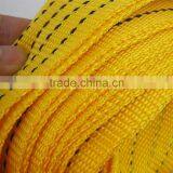 H50048 3 Tons Heavy Duty 12ft Road Emergency Trailer Rope Tow Line Strap 2 Hooks Yellow thumbnail-2