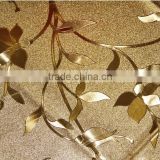golden pvc lace table cloth