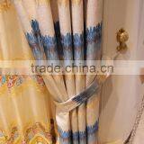 European Style Living Room Colourful Curtain/ Luxury Embroidery Curtains Fabric With Valance thumbnail-4