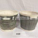 Wholesale Cheap Home Dekoration Desk Big Indoor Oval Wooden Flower Pots thumbnail-4