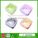 Hight Quality Eco-friendly Silicone Foldable Bowl Silicone Lunch Boxes thumbnail-2