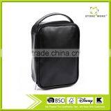 Store More Customized Black Handled Leather Travel Men's Cosmetic Bag thumbnail-1