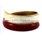 High Quality Best Selling Buffalo Horn Yellow Black Modern Bracelet From Vietnam thumbnail-1