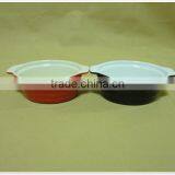 Good Quality Round Colored Ceramic Bakeware With Two Handles thumbnail-3