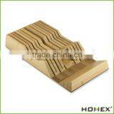 Bamboo Knife Holder Knife Tray for 10-15 Knives Homex BSCI/Factory thumbnail-1
