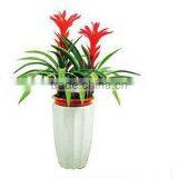 Hot Sale Artificial Red Callalily Artificial Green Plant With Red Flower in Pot thumbnail-1