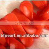 Red Melon Natural Coral Beads thumbnail-1