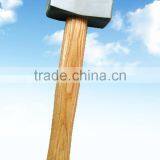 German Type Heavy Stone Hammer With Wooden Handle thumbnail-1