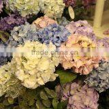 Hot Sell Artificial Hydrangea Silk Flowers Wedding Wall Decoration Table Centerpiece