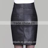 Latest Design High Wasit Sexy Lady Leather Pencil Skirt thumbnail-2