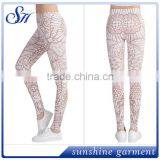 OEM Custom 92%polyester 8%spandex Pattern Leggings 2017 thumbnail-4