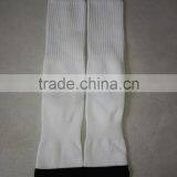 White Blank Polyester Socks for Sublimation With Black Heel and Toe thumbnail-2