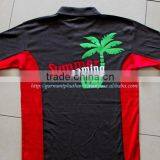 Flock Printed Polo Shirt, Men Polo Shirt, Short Sleeve 100% Polyester thumbnail-4