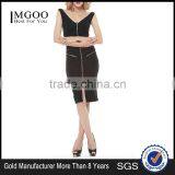MGOO European Brand Design Wholesale Sexy Bodycon Dress Prom Dress With Zipper Fashion Office Dress 2015 D546 thumbnail-4