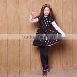 High End Baby Gril Dress Children Frocks Designs Girl Child Polk Dot Dress Wholesale thumbnail-5