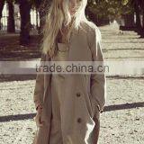 5047 Runwaylover Summer New Design Thin Khaki Trench Coat thumbnail-4