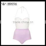 New Design Double Scallop Trim Swimsuit thumbnail-2