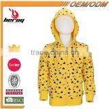 BEROY Wholesale High Quality Cotton Zipper Hoodies for Kids, Custom Girl Outdoor Coat thumbnail-1